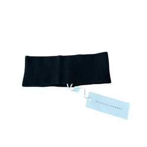 Maison Cashmere Headband in Black Cashmere One Size